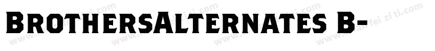 BrothersAlternates B字体转换